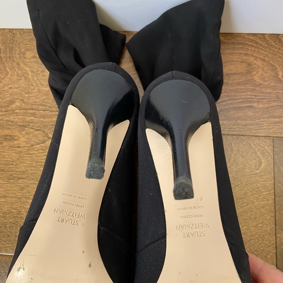 STUART WEITZMAN Stretch Booties Size 38.5 US 9 Black - Picture 11 of 16